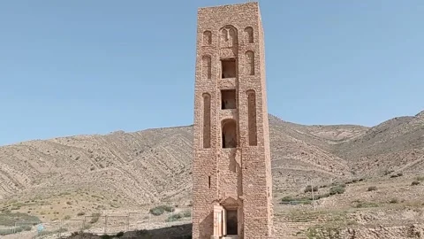 Kalaa beni hamad from botom to top view (Maadid/M'sila/Algeria) Stock Footage 153258164