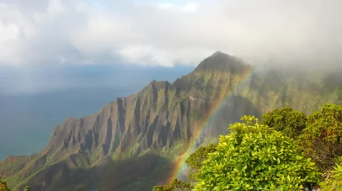 Kalalau Valley Stock Footage 3292600