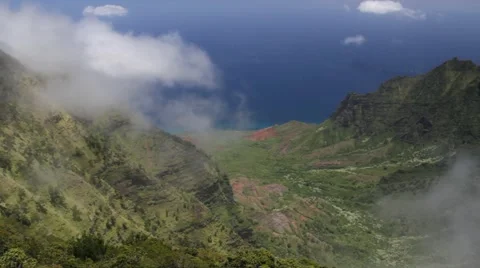 Kalalau Valley Stock-Footage 68820680