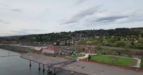 Kalama Pier, Washington 4k Stock Footage 186861489