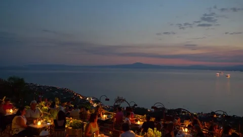 KALAMATA, GREECE - JULY 2017: Inside Kastraki Cafe-bar Stock Footage 247311268