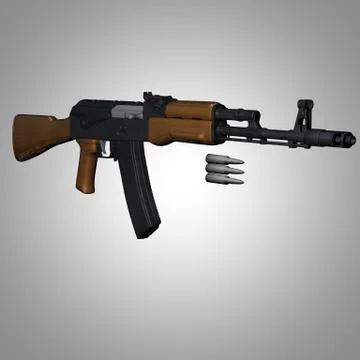 Kalashnikov AK-74 Stock Illustration