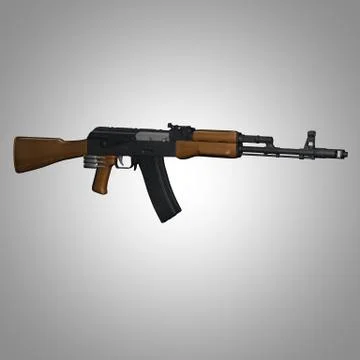 Kalashnikov AK-74 Stock Illustration