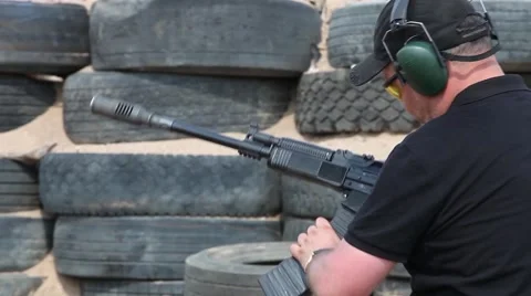 Kalashnikov deadly weapon Stock Footage 42966432