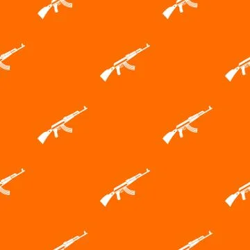 Kalashnikov machine pattern seamless Illustrazione stock