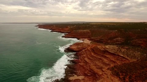 Kalbarri Coastal Cliffs Stock Footage 77521831