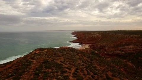 Kalbarri Coastal Cliffs 스톡 동영상 77521832