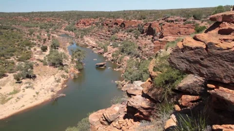 Kalbarri, Murchison River Stock Footage 8766430