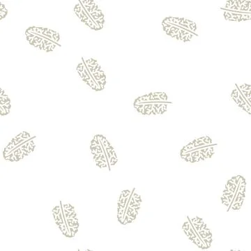 Kale cabbage glyph vector seamless pattern Stockillustratie