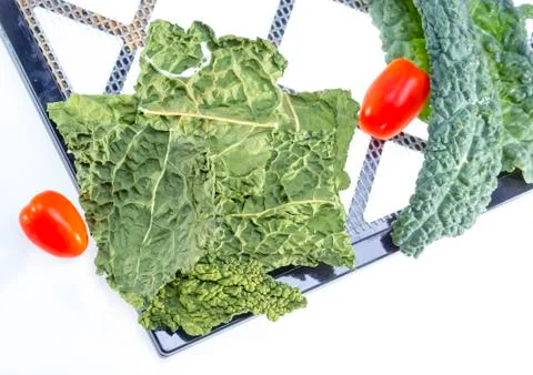 Kale chips. Stock Photos