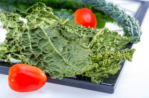 Kale chips. Stock Photos