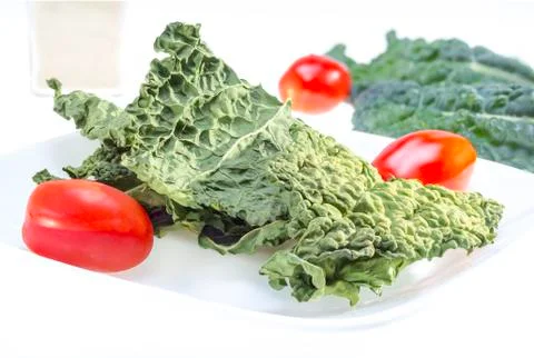 Kale chips. Stock Photos