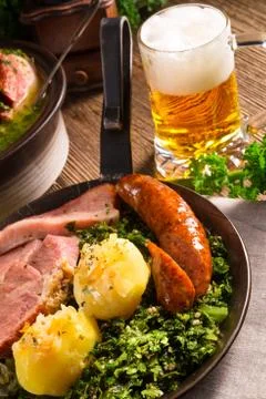 Kale or borecole Stock Photos
