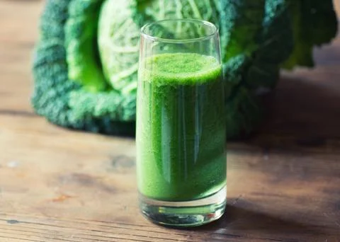 Kale smoothie 库存照片