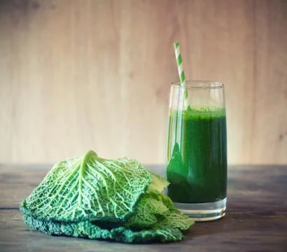 Kale smoothie Stock Photos