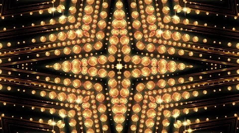 Kaledoscope Golden Ball Stock Footage 62907460