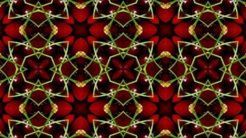 Kaleida abstract background 4K sequence patterns Stock-Footage 99464780