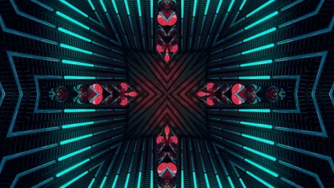 Kaleida Abstract VJ Visual Vídeo Stock 103654117