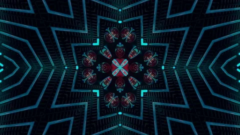 Kaleida Abstract VJ Visual 스톡 동영상 103657618