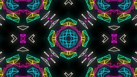 Kaleida Abstract VJ Visual Vídeo Stock 103666125