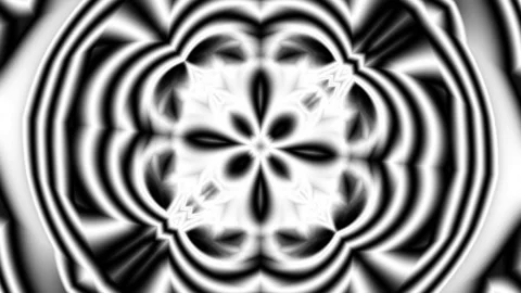 Kaleidescope Collapsing Pattern Mask Weird Strange Mirrored Symmetry Stock Footage 140908804
