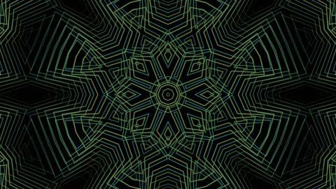 Kaleido Digital Motion Background 4K Loop Stock Footage 156680118