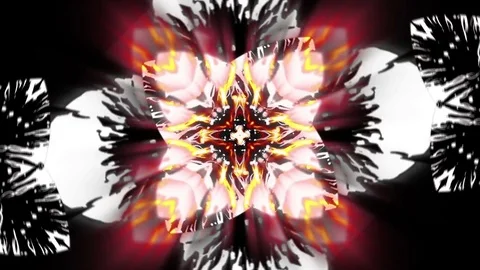 Kaleido Flower Loop Stock-Footage 83243946