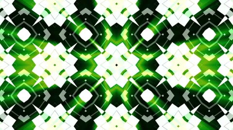 Kaleido Grid Light Green Stock Footage 32678682