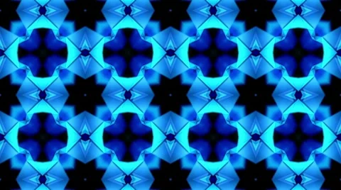 KaleidoBlueStepLoopBig30Sec - 1 Stock Footage 10587383