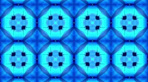 KaleidoBlueStepLoopBigCool30Sec - 2 Stock Footage 10587440