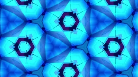 KaleidoBlueStepLoopCool30Sec - 2 Stock Footage 10587627