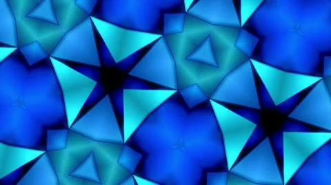 KaleidoBlueStepLoopMacro30Sec - 1 Stock Footage 10587658