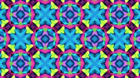 KaleidoColorsStepAndRotateLoop30Sec - 1 Stock Footage 10587110