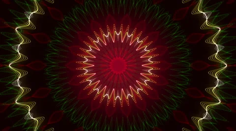 Kaleidoscop, abstract loop motion background, circle Stock Footage 42810029