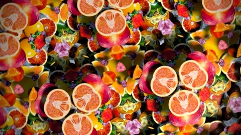 Kaleidoscope 2 - Fruit Stock Footage 237200189