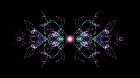 Kaleidoscope abstract background burst with visuals energy Stockbeeldmateriaal 253326166