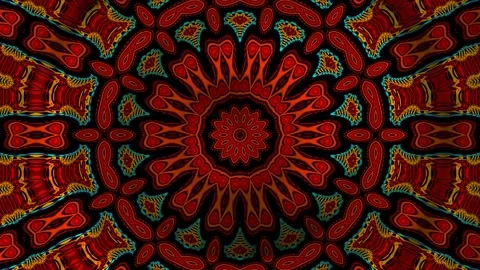 Kaleidoscope Abstract: Captivating Patterns for Mindfulness Videos Stock Footage 286920810