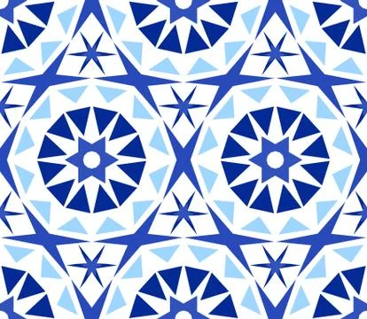 Kaleidoscope Abstract Flower Pattern Stock Illustration
