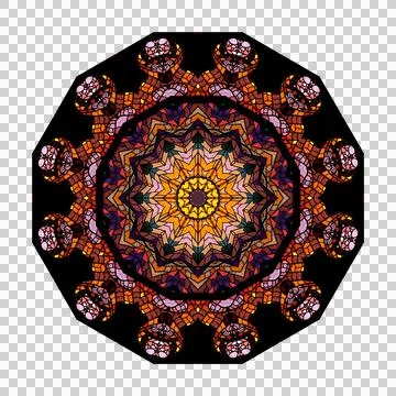 Kaleidoscope - abstract image created by multiple mirroring Stock Illustration