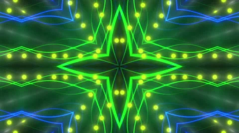Kaleidoscope, abstract motion background, loop Stock Footage 38187678