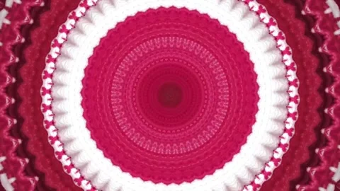 Kaleidoscope with abstract patterns changing colors Stock Footage 229548643