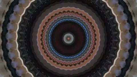Kaleidoscope with abstract patterns changing colors Video stock 229548718
