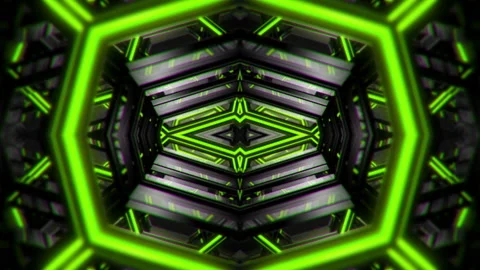 Kaleidoscope Abstract Tunnel VJ Loop Vidéo 115594182