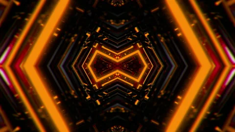 Kaleidoscope Abstract Tunnel VJ Loop Vidéo 115670846