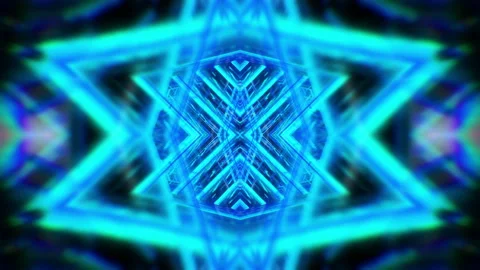 Kaleidoscope Abstract Tunnel VJ Loop Stockbeeldmateriaal 120082906
