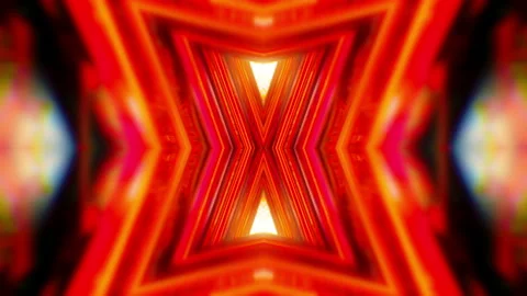 Kaleidoscope Abstract Tunnel VJ Loop Vídeos de archivo 120084559