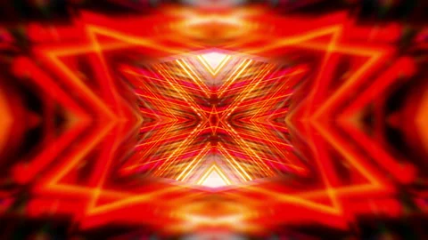 Kaleidoscope Abstract Tunnel VJ Loop Stockbeeldmateriaal 120084560