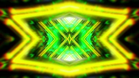 Kaleidoscope Abstract Tunnel VJ Loop Vídeos de archivo 120087352