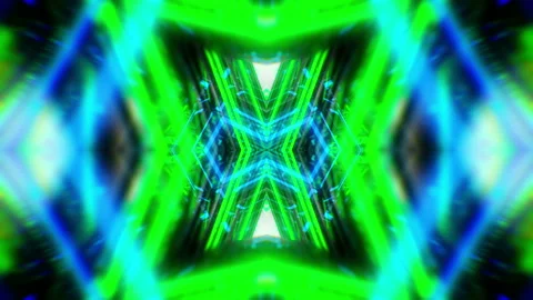 Kaleidoscope Abstract Tunnel VJ Loop Vídeos de archivo 120114712