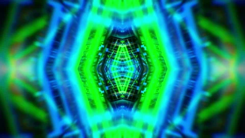 Kaleidoscope Abstract Tunnel VJ Loop Vidéo 120114716